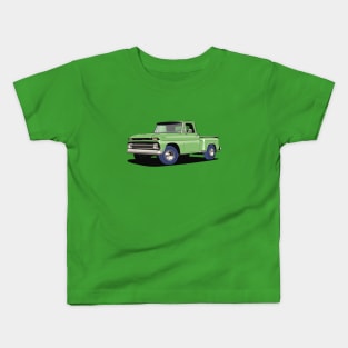 Chevrolet C10 Pickup truck in green Kids T-Shirt